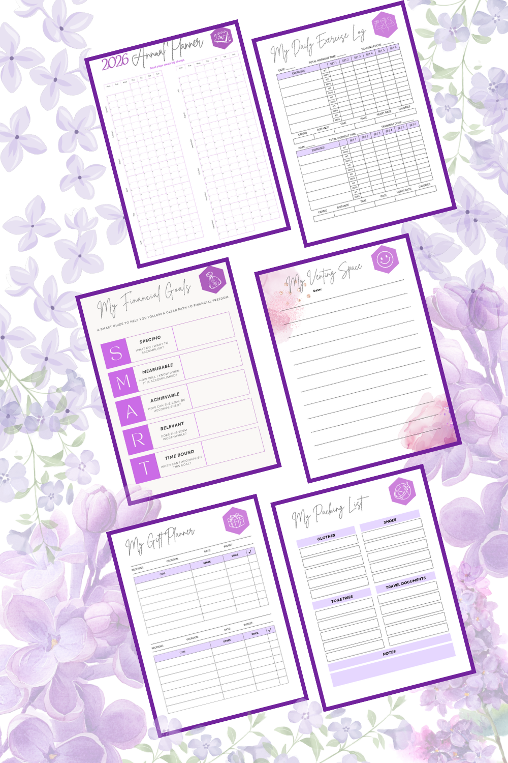 Printable Hyperlinked 2026 Planner (iPad/Goodnotes) in PDF