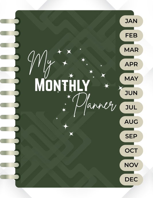 FREE Reusable Hyperlinked Monthly Planner (iPad/Goodnotes) in PDF